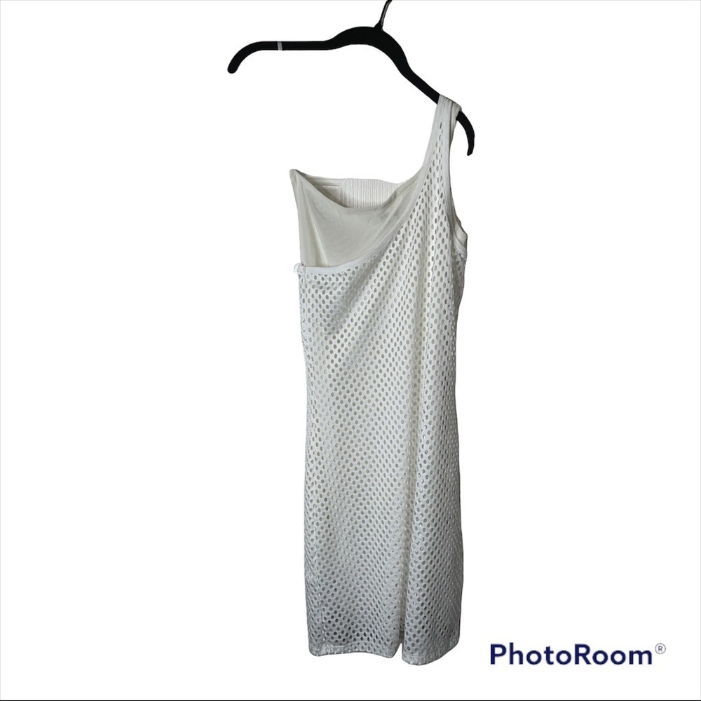 Opening Ceremony White Mesh One Shoulder Bodycon Mini Dress Party Size Small - Picture 8 of 12